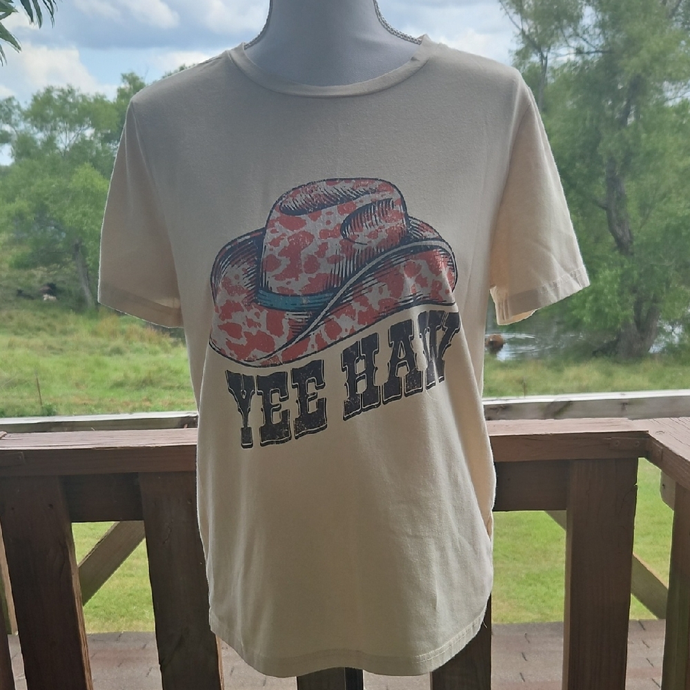 SHEIN Cream Casual T-Shirt